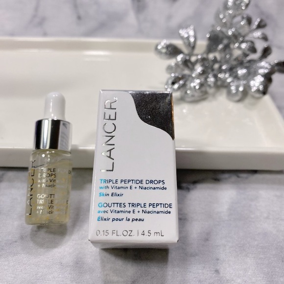 Lancer Triple Peptide Drops Vitamin E+Niacinamide, Collagen, NEW - Mini 4.5 ml - Picture 3 of 13